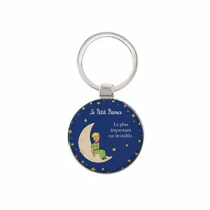 Runder Schlüsselanhänger Kiub Le Petit Prince Lune image-0