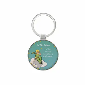 Okrągły brelok do kluczy Kiub Le Petit Prince Nuage image-0