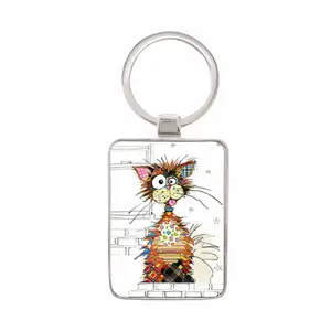 Ziggy kat rechthoek sleutelhanger Kiub Kook image-0