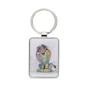 Rechteckiger Schlüsselanhänger Kiub Kook Lion image-0