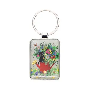 Porte-clé rectangle Kiub Bug Art Chaton Arrosoir image-0