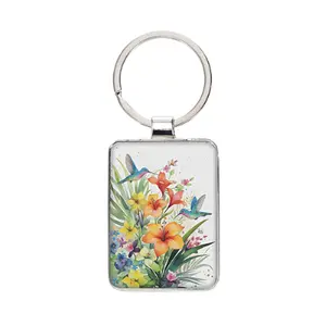  llavero rectangular Kiub Portfolio Colibris image-0