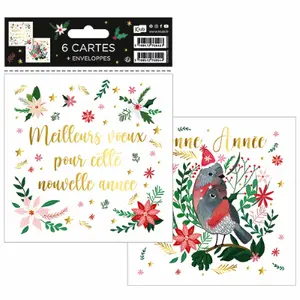 Confezione da 6 tasche e buste Kiub Joyeuses Noel image-0