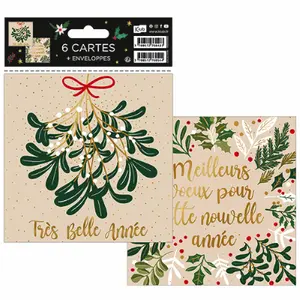 Set aus 6 Hüllen und Umschlägen Kiub Joyeuses Noel image-0