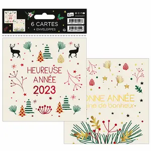 Sada 6 pytlíků a obálek Kiub Les P'tites Cartes Noel image-0