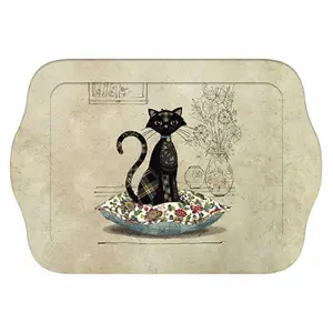 Tablett Katze auf Kissen Kiub Bug Art Amys PM image-0