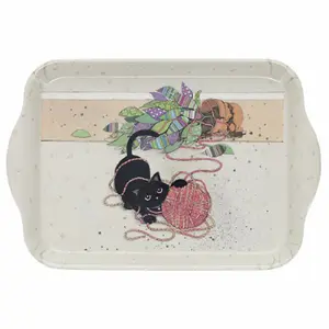 Melamin-Tablett Kätzchen Pelota Kiub Bug Art PM