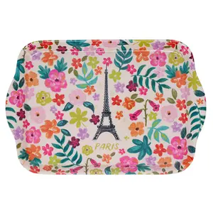 Melamin-Tablett Kiub Paris Je T'adore Fleurs PM image-0