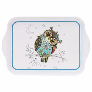 Tablett Eule Melamin Kiub Kook PM image-0