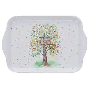 Small melamine tray Kiub Portfolio Arbre Chouettes image-0