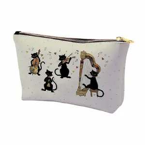 Trousse de toilette trapèze Chats Musique Instruments Kiub Bug Art PM image-0