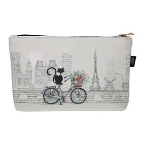 Trapezförmige Clutch Kiub Bug Art Paris Chat Velo PM image-0
