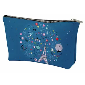 Trapezförmige Clutch Kiub La Parisienne Bleu Te image-0