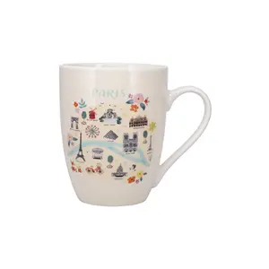 Rounded mug + box Kiub Paris Je T'adore Plans