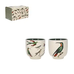 Runde Becher + Enzyklopädiebox Kiub Oiseaux image-0