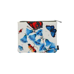 Platte stoffen encyclopediehoes Kiub Fleurs Papillons image-0