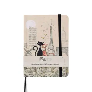 ppcara629c01-bloc-notes-a6-dos-colle-cousu-kiub-bug-art-paris-amoureux-beige-noir-tu