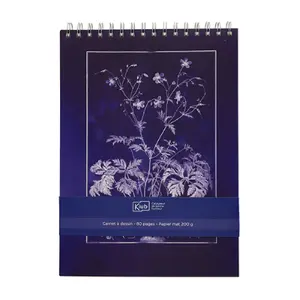 Cuaderno de dibujo de gran tamaño enciclopedia Kiub Cyanotype image-0
