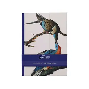A5 notebook with magnetic closure encyclopedia Kiub Oiseaux image-0