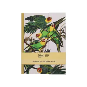 Cuaderno A5 con cierre magnético enciclopedia Kiub Oiseaux image-0