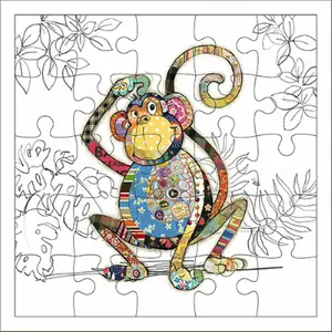 Scheda puzzle scimmia Kiub Kook image-0