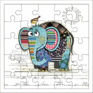 Pusselkort med elefant Kiub Kook image-0