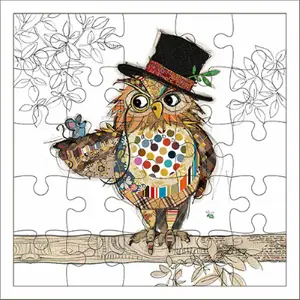 Owl hat puzzle card Kiub Kook