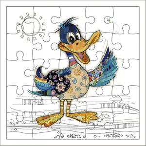 Carte puzzle Kiub Kook Canard image-0