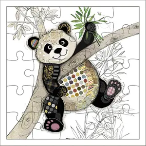 Pusselkort Kiub Kook Panda image-0