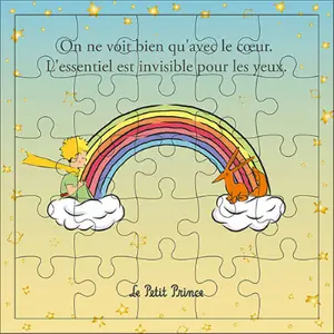 Scheda puzzle arcobaleno Kiub Le Petit Prince image-0