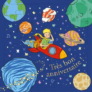 Square puzzle Kiub Le Petit Prince Espace image-0