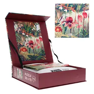 1000-piece puzzle with Tropical Flowers bag Kiub The Dybdahl image-0