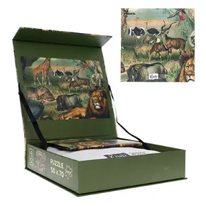 1000-piece puzzle with a bag Savanna Animals Kiub The Dybdahl image-0