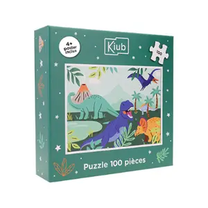 100-piece puzzle Kiub Les Petits Dino image-0