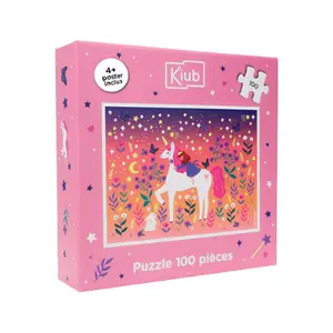 100-piece puzzle Kiub Les Petits Licorne image-0