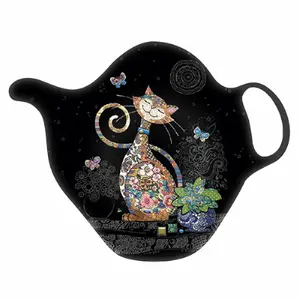 Teebeutelhalter Katze Schmetterlinge Kiub Bug Art Jewels image-0