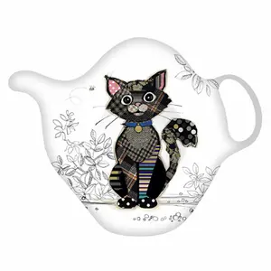 Teebeutelablage Katze schwarz Kiub Kook image-0