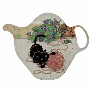 Teebeutelablage Kätzchen Knäuel Kiub Bug Art image-0