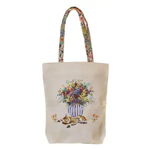 Small polycotton tote bag Kiub Boheme image-0