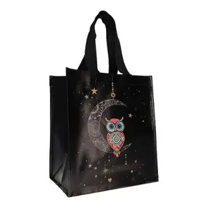 Plastikowa torba na zakupy z recyklingu Kiub Jewels Hiboux image-0