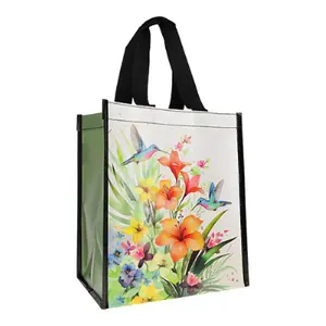 Einkaufstasche aus recyceltem Kunststoff Kiub Portfolio Colibris image-0