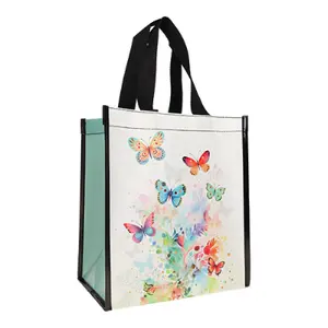 Einkaufstasche aus recyceltem Kunststoff Kiub Portfolio Papillons image-0