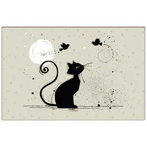 Set de table Kiub Bug Art Chat Oiseaux image-0