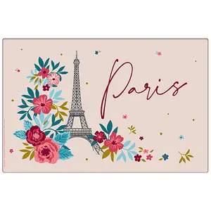Tischset Kiub Paris En Fleurs Rose image-0