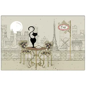 Plaats mat Kiub Bug Art Paris Te Cafe image-0