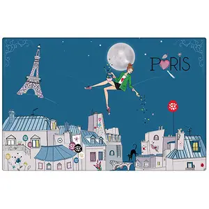 Colocar alfombrilla Kiub La Parisienne Bleu Etoiles image-0