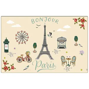 Colocar alfombrilla Kiub Paris Je T Adore All Over image-0