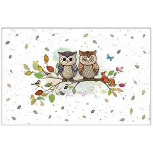 Plaats mat Kiub Portfolio Couple De Chouettes image-0