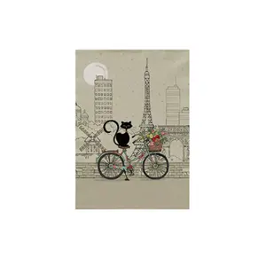 Geschirrtuch Kiub Bug Art Paris Chat Velo image-0