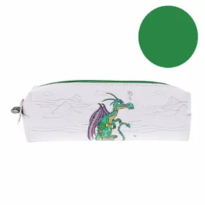 Square pencil case dragon in pu Kiub Kook image-0